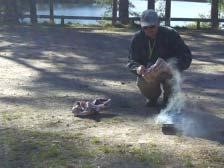 Grillning på parkeringen